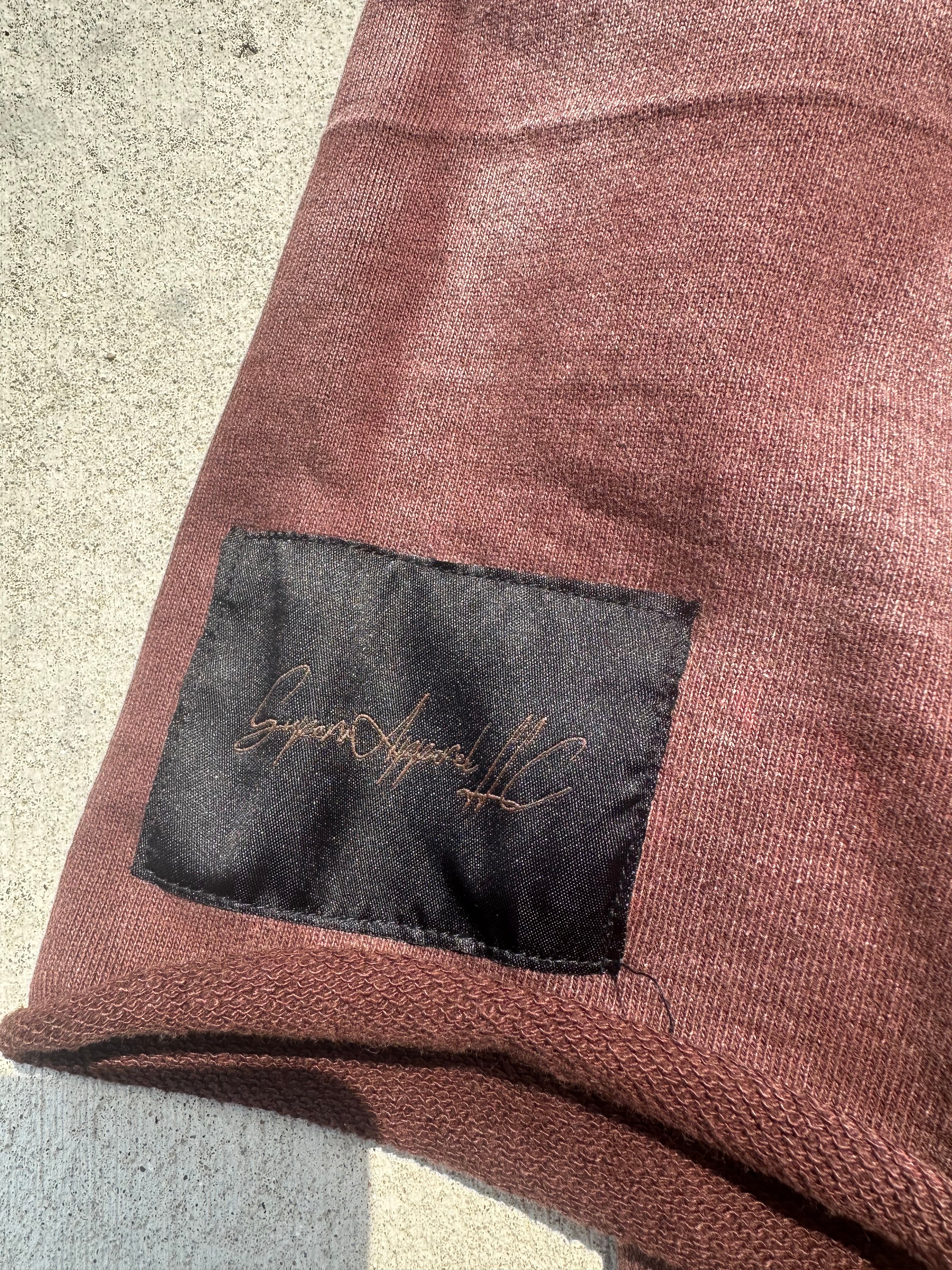 CROPPED "HEAD ON A SWIVEL" SHIRT (BROWN & TAN)
