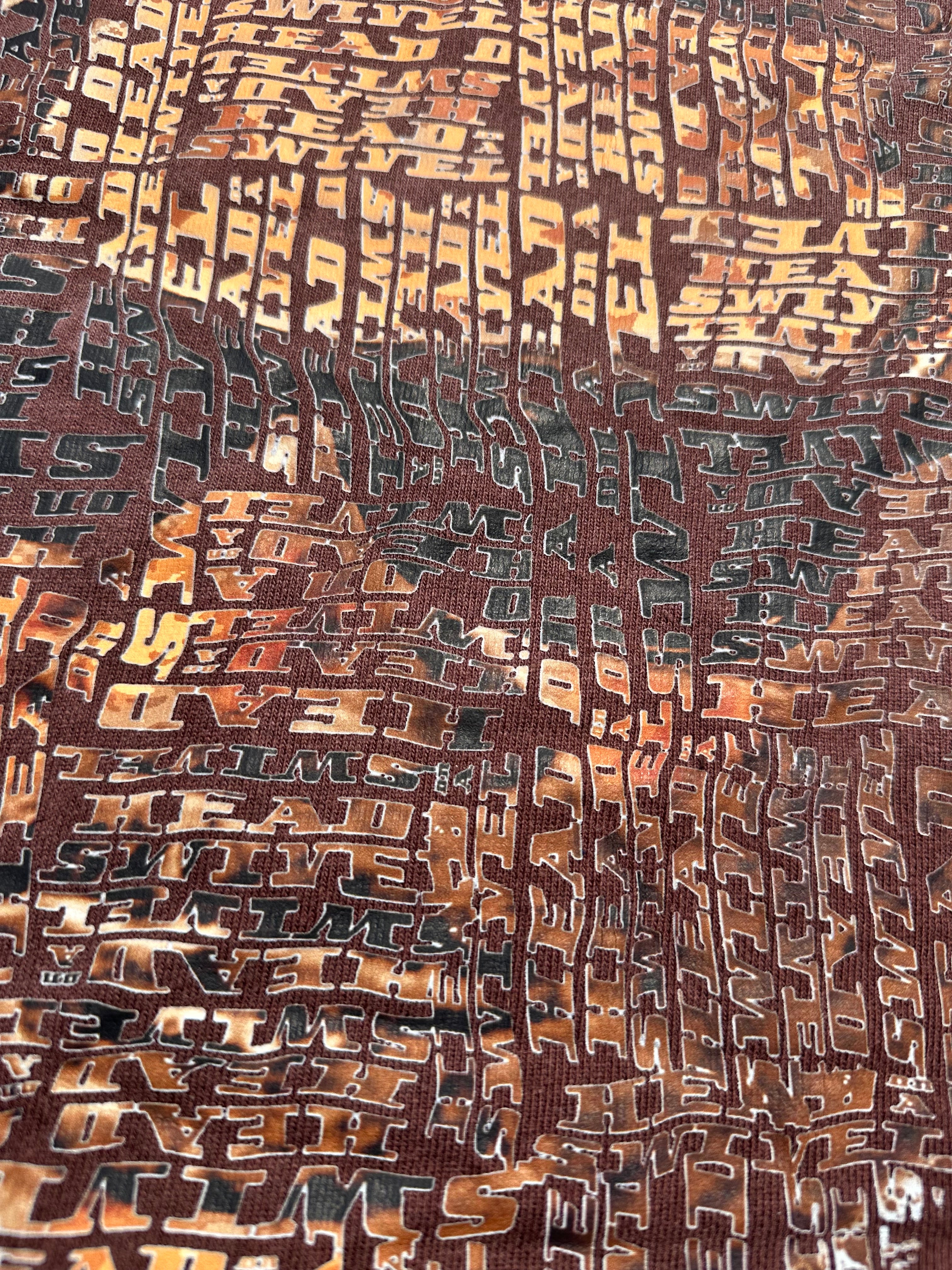 CROPPED "HEAD ON A SWIVEL" SHIRT (BROWN & TAN)