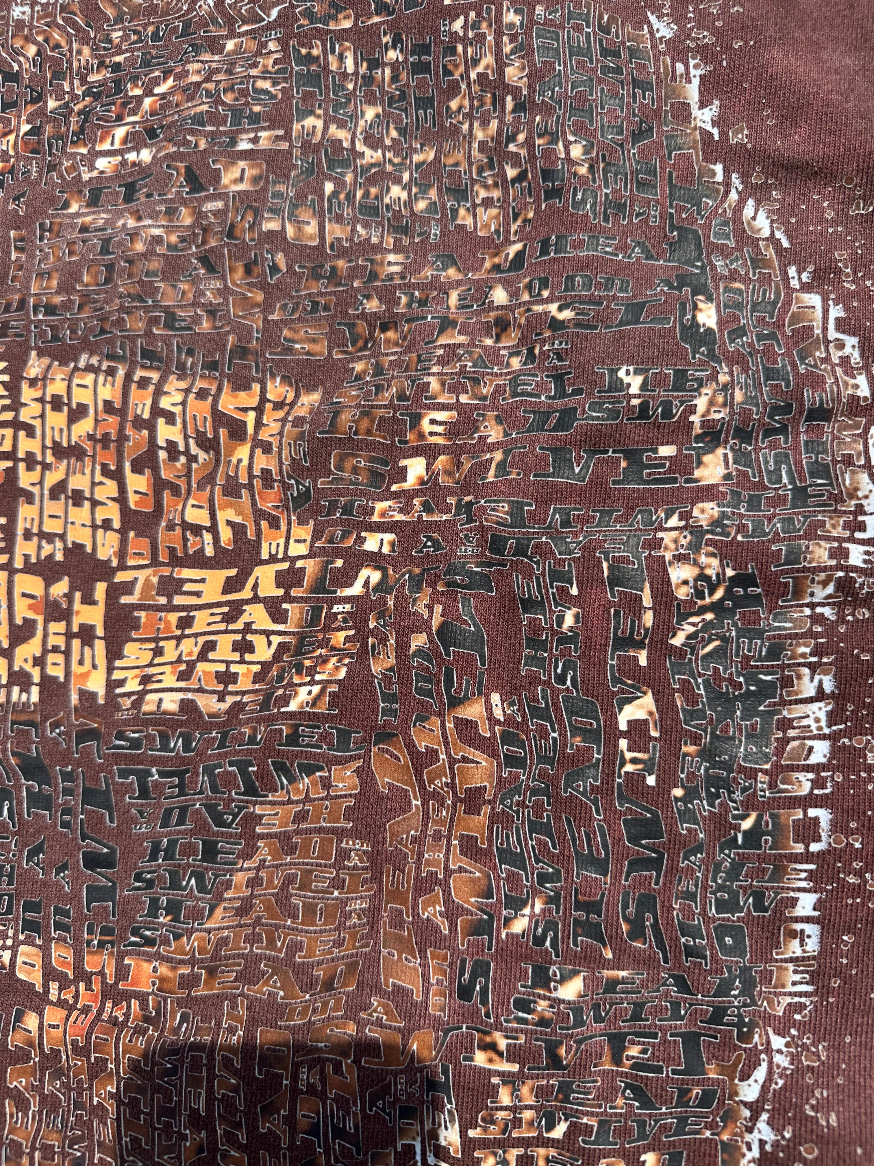 CROPPED "HEAD ON A SWIVEL" SHIRT (BROWN & TAN)
