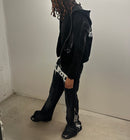 “HEAD ON A SWIVEL” TRACKSUIT (BLACK & WHITE)