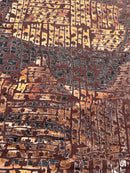 CROPPED "HEAD ON A SWIVEL" SHIRT (BROWN & TAN)
