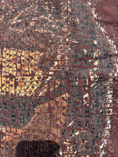 CROPPED "HEAD ON A SWIVEL" SHIRT (BROWN & TAN)
