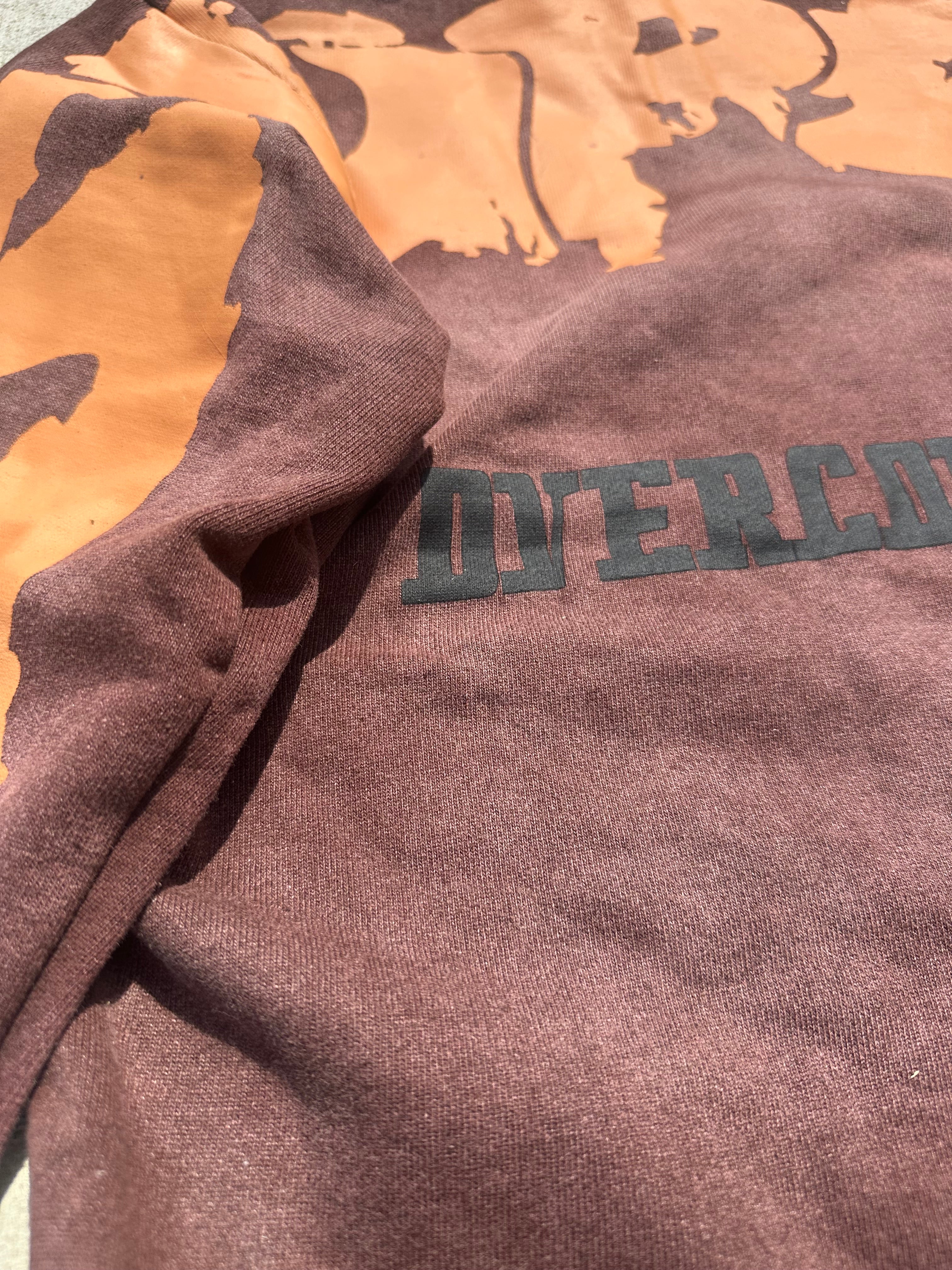 CROPPED "HEAD ON A SWIVEL" SHIRT (BROWN & TAN)
