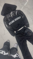 “HEAD ON A SWIVEL” TRACKSUIT (BLACK & WHITE)